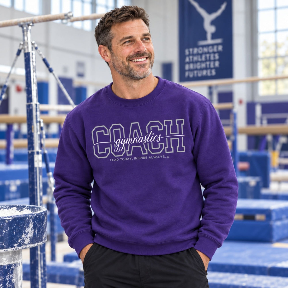gymnastics coach sweatshirt full