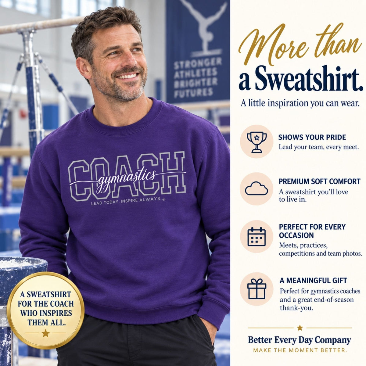 gymnastics coach sweatshirt main