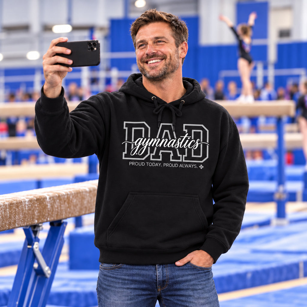 Gymnastics Dad Hoodie - full photo