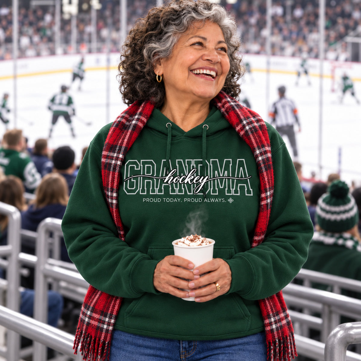 Hockey Grandma Hoodie - full photo