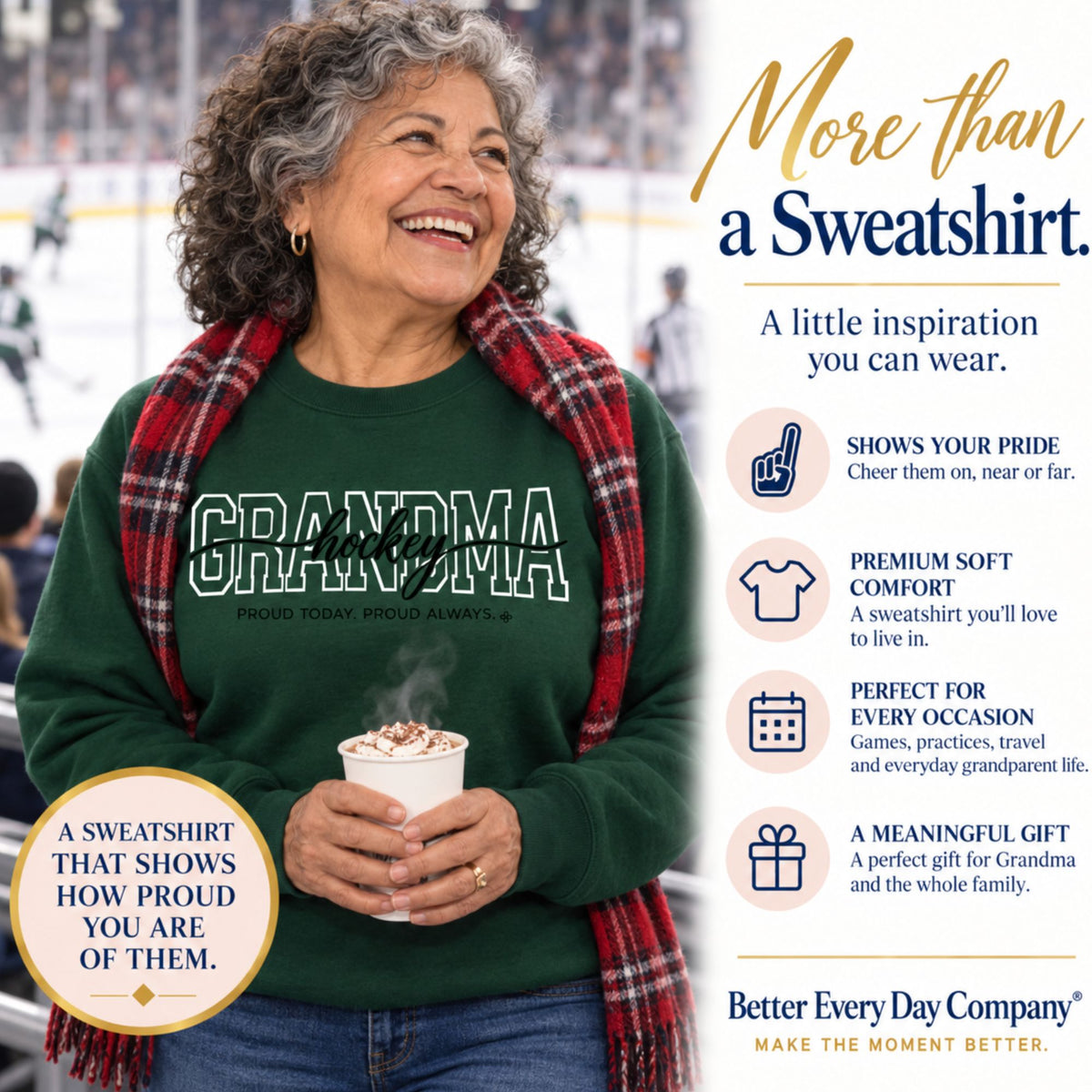hockey grandma sweatshirt main