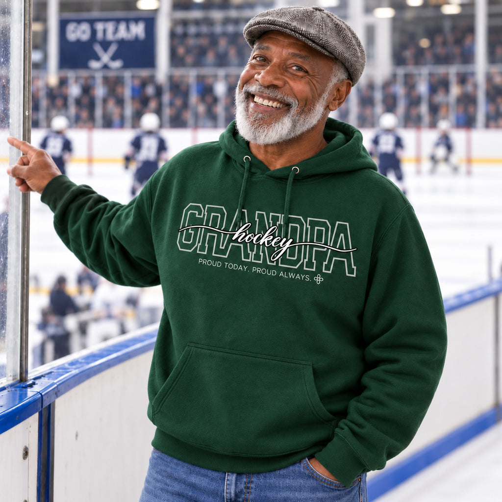 Hockey Grandpa Hoodie - full photo