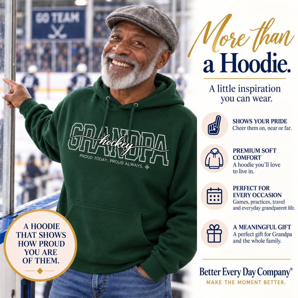 Hockey Grandpa Hoodie - Proud Today. Proud Always.