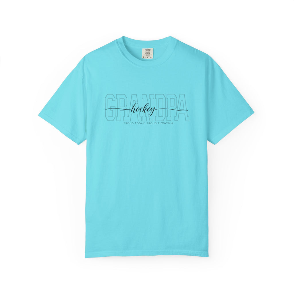 Hockey Grandpa shirt - Teal