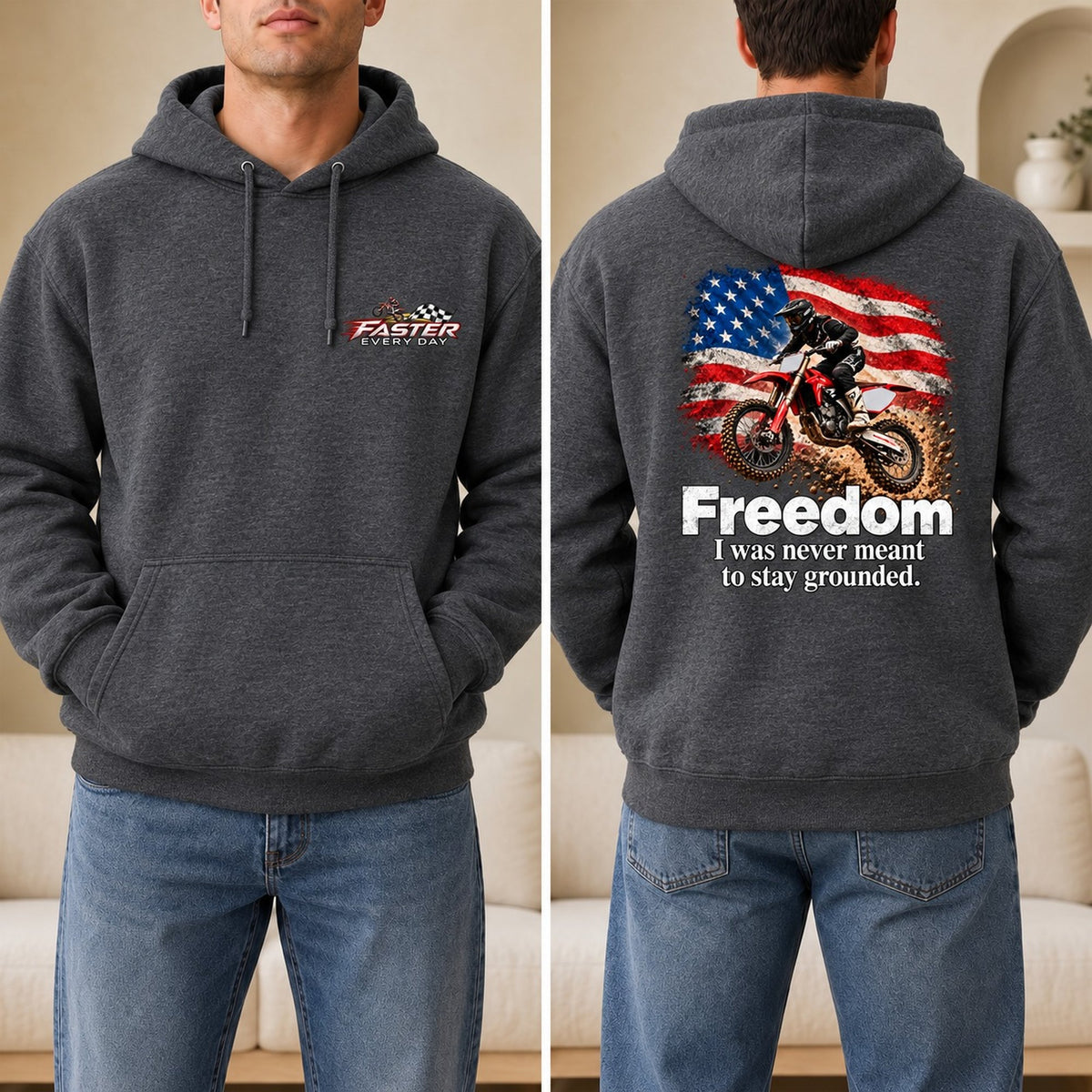 Freedom - I Was Never Meant to Stay Grounded - Front and Back