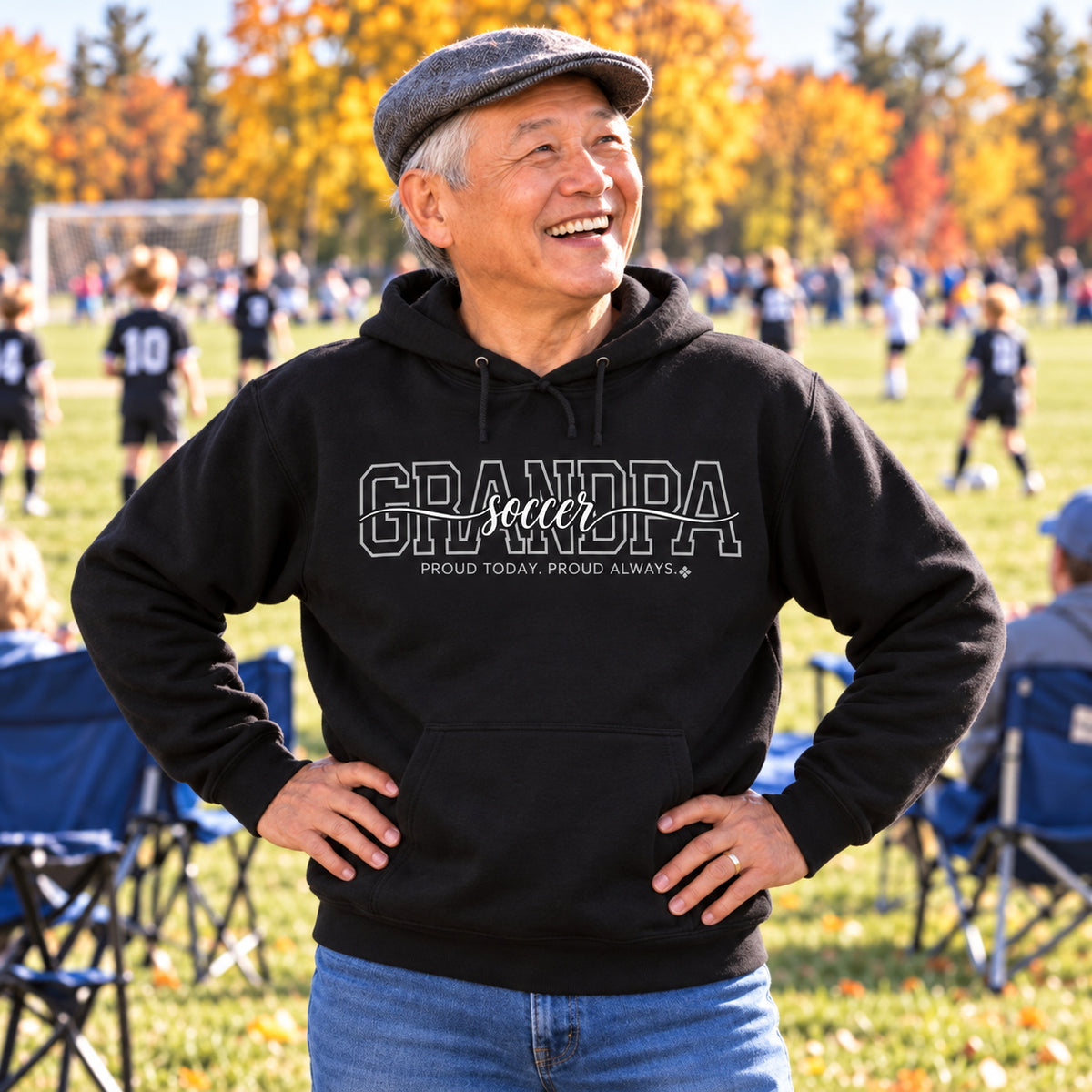 Soccer Grandpa Hoodie - full photo