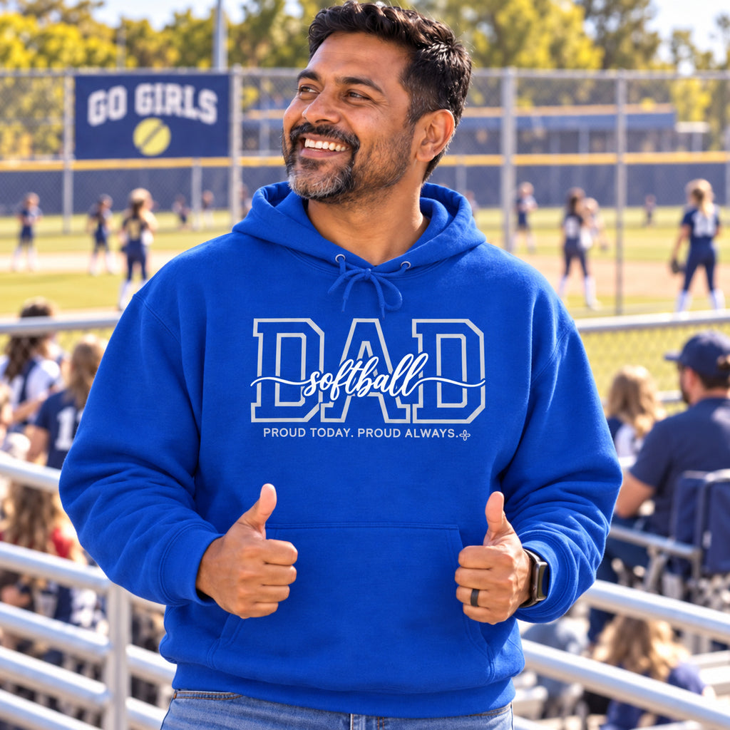 Softball Dad Hoodie - full photo