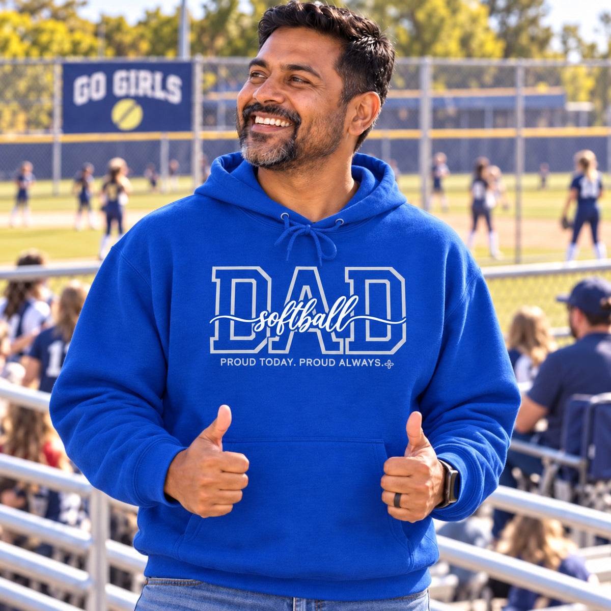 Softball Dad Hoodie - full photo