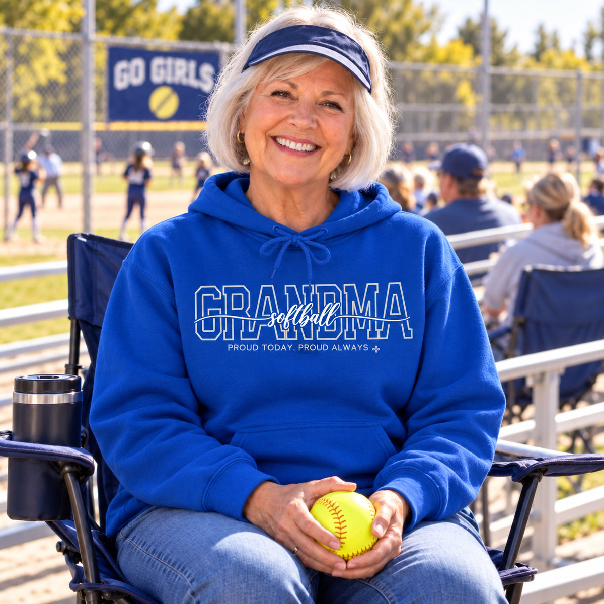 Softball Grandma Hoodie - full photo