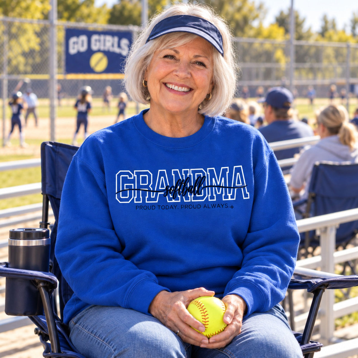 softball grandma sweatshirt full