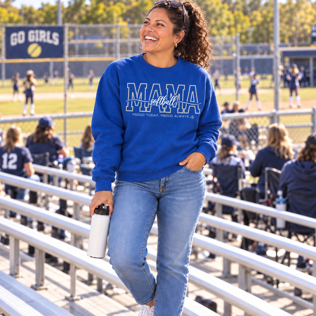Softball Mama Sweatshirt - full photo