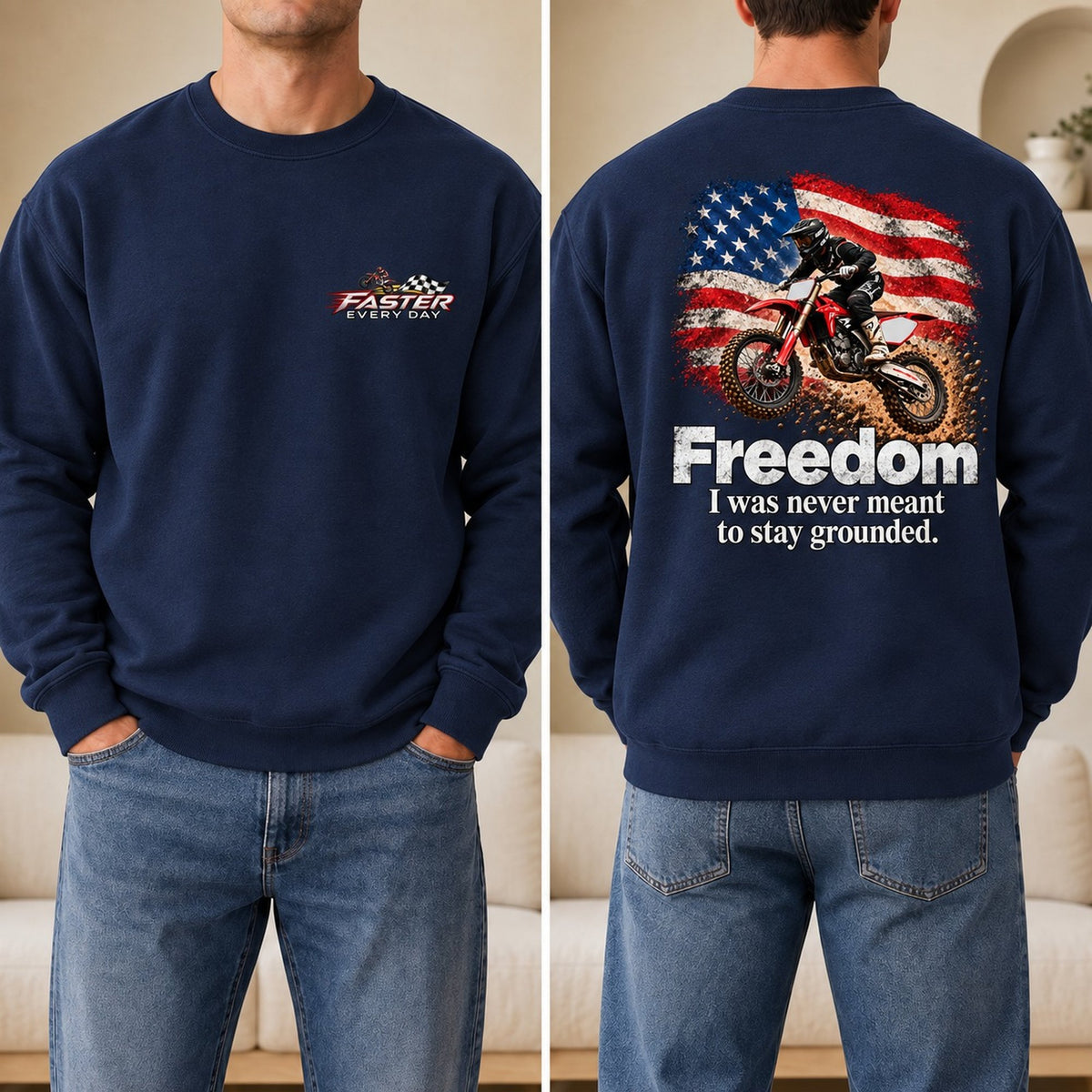 Freedom - I Was Never Meant to Stay Grounded - Front and Back