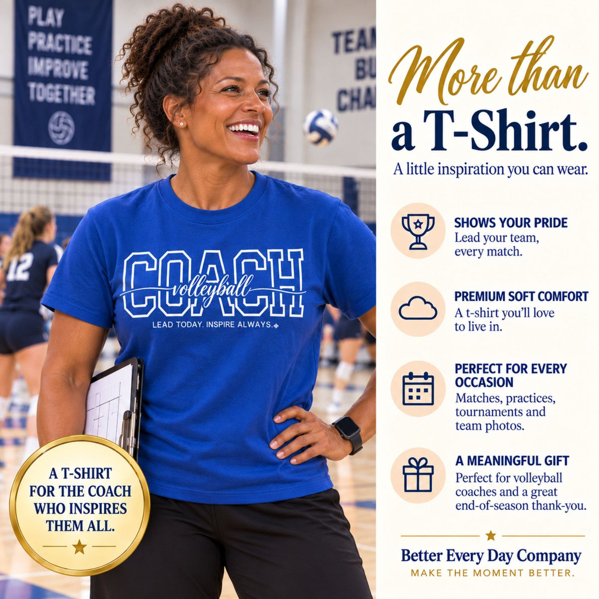 volleyball coach shirt main