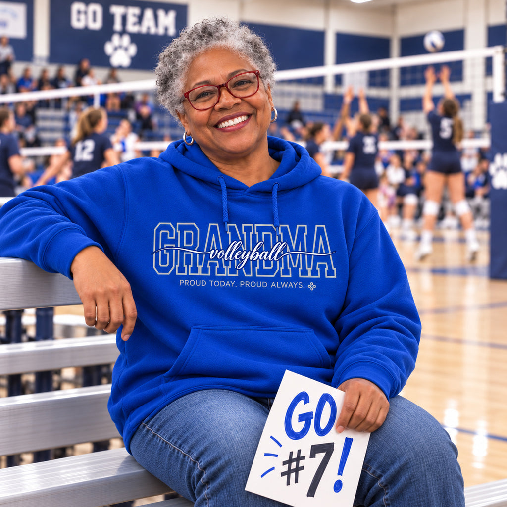 Volleyball Grandma Hoodie - full photo