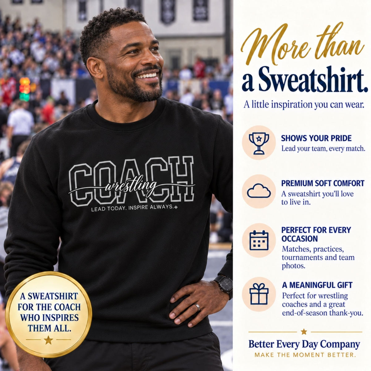 wrestling coach sweatshirt main
