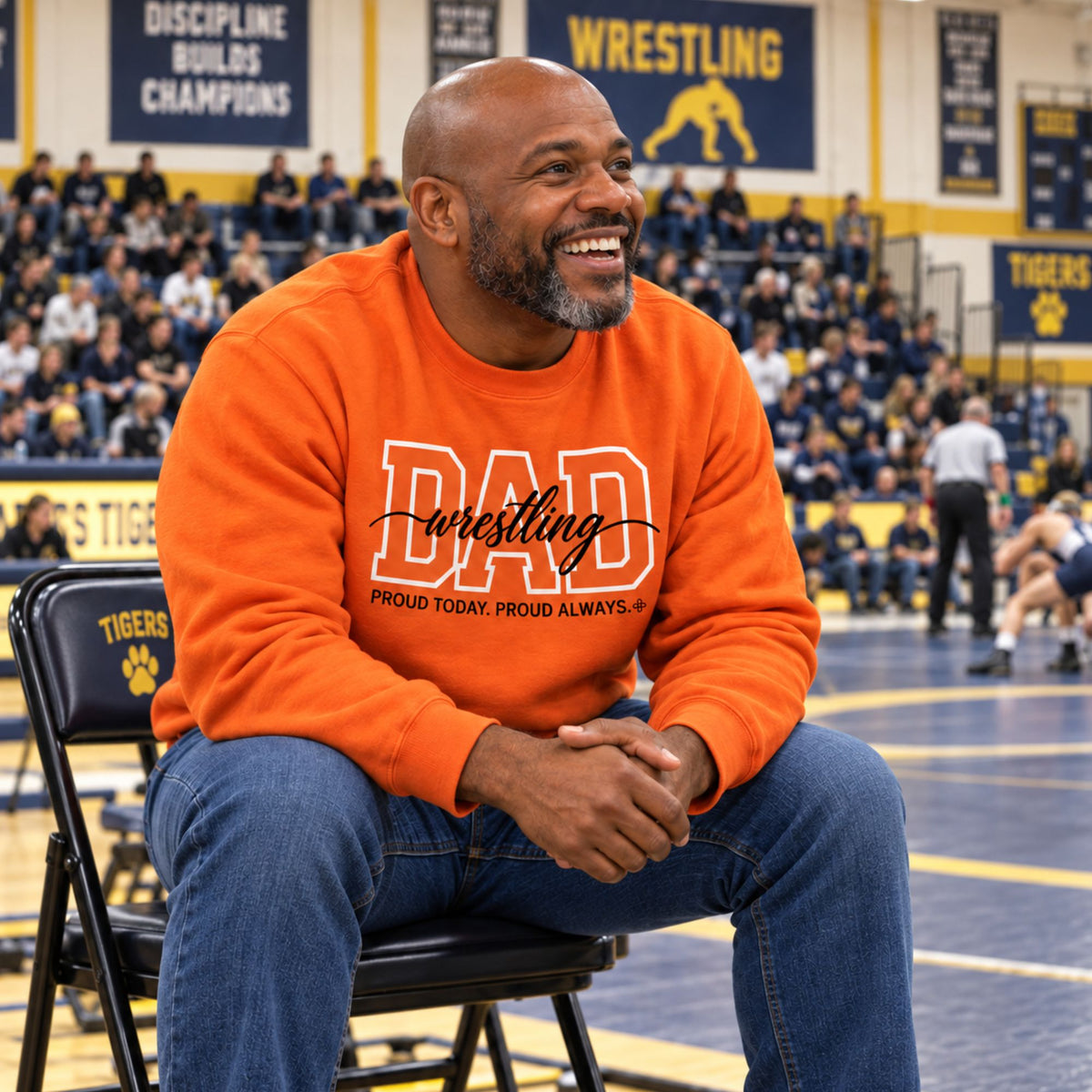wrestling dad sweatshirt full