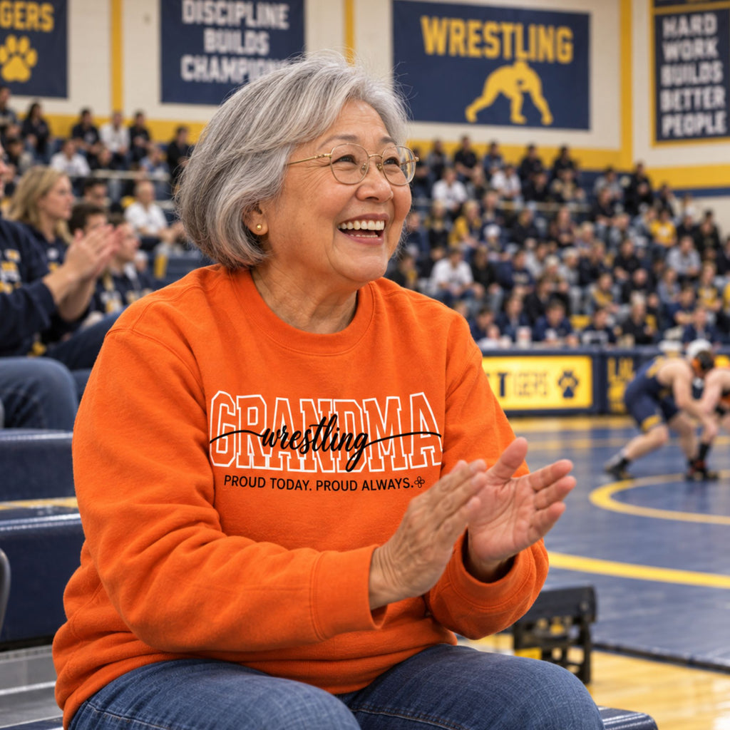 wrestling grandma sweatshirt full