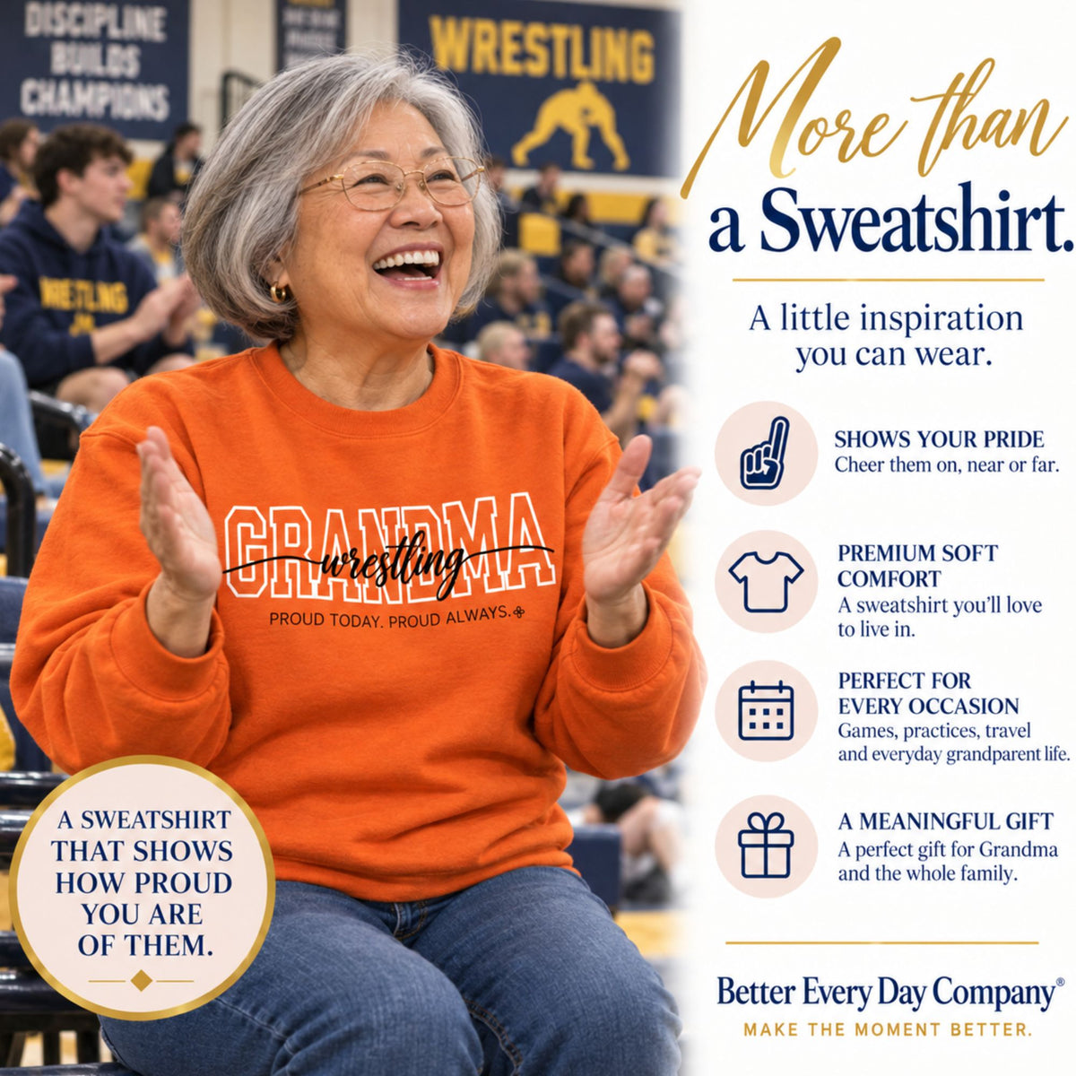 wrestling grandma sweatshirt main