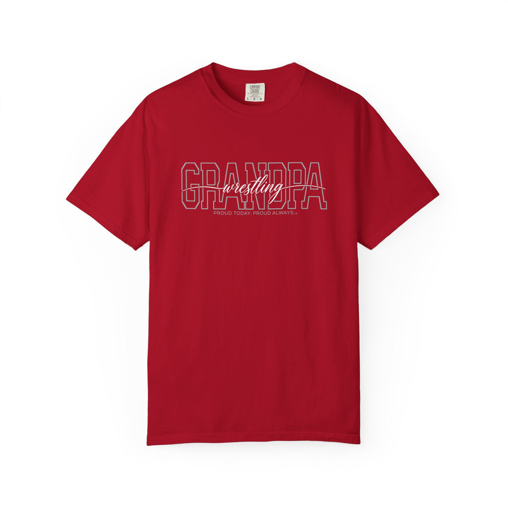 Wrestling Grandpa shirt - Red