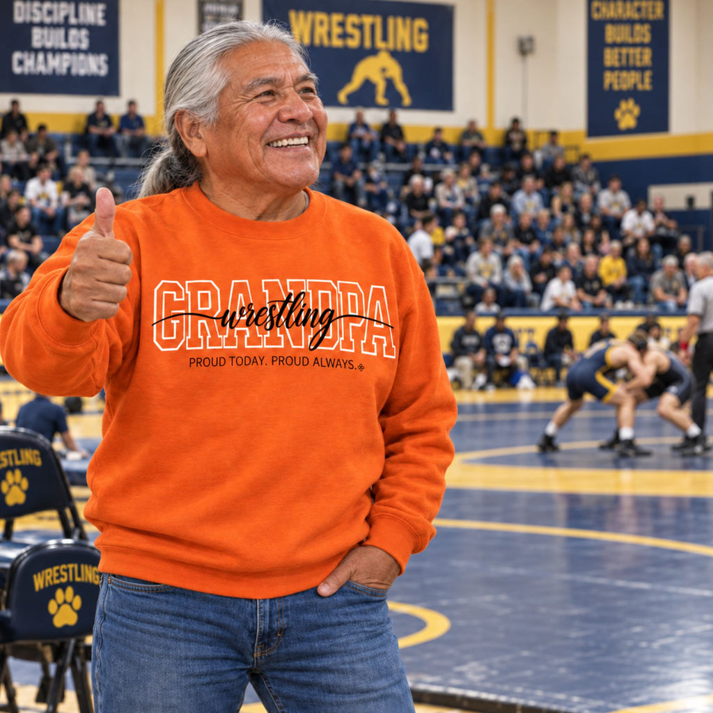 wrestling grandpa sweatshirt full