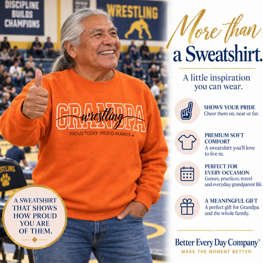 wrestling grandpa sweatshirt main