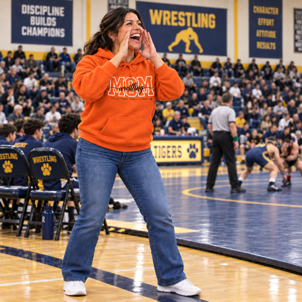 Wrestling Mom Hoodie - full photo