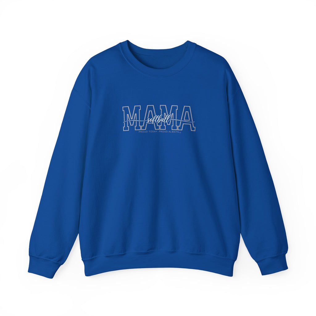 Softball Mama Sweatshirt - Royal Blue